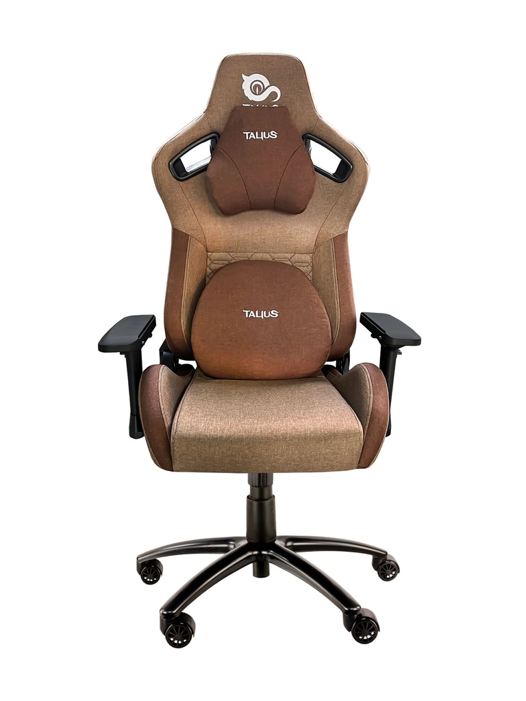 TALIUS - silla Raptor gaming negra/marron tela transpirable, 4D, Frog, base metal, ruedas nylon (Ref.48323)