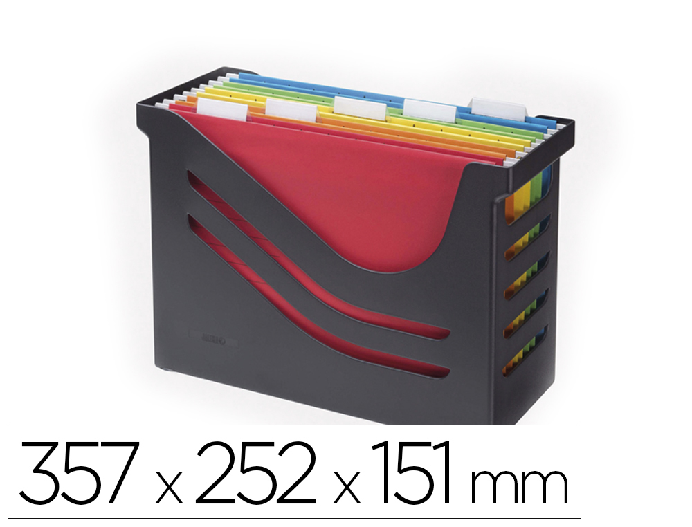 TARIFOLD - Jalema Re-Solution archivador organizador Poliestireno (PS) Negro (Ref.2658026998)