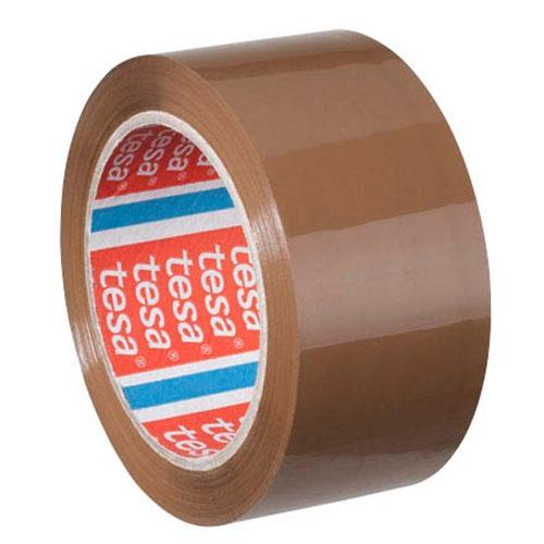 TESA - CINTA DE EMBALAJE PACK ADHESIVO ACRÍLICO (BAJO RUIDO) HABANA 50X66 -6UD- (Ref.64014-00039-00)