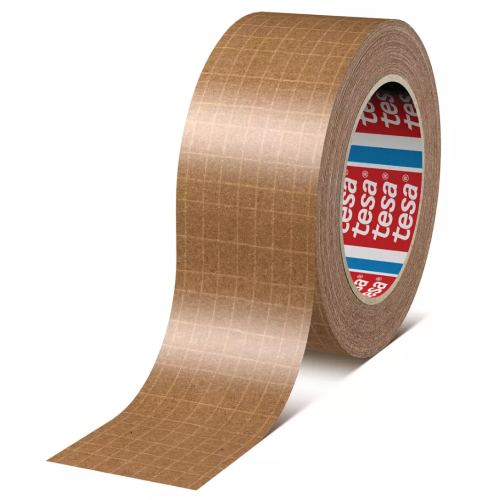 TESA - CINTA DE EMBALAJE PACK ESTÁNDAR ROLLO 25MX50MM PAPEL REFORZADO MARRÓN (Ref.60013-00000-00)