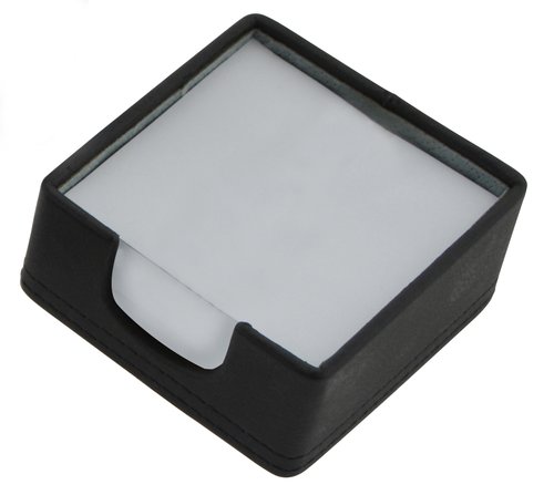 TOMAS CARNERO - PORTA NOTAS OCTAVILLERO POLIPIEL 10x10 CM. CON 250 HOJAS NEGRO (Ref.REF. 14)