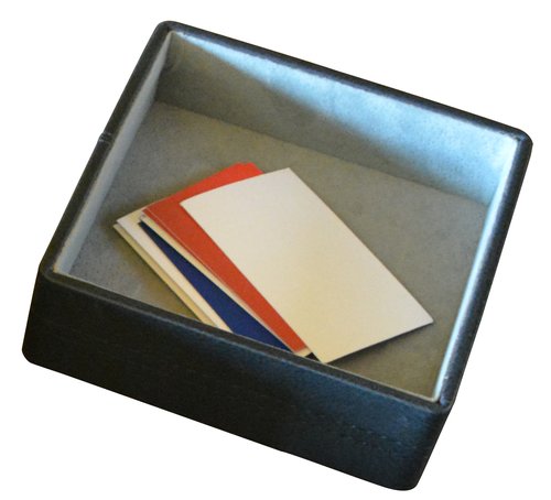 TOMAS CARNERO - VACIA BOLSILLOS POLIPIEL 15x15 CM. NEGRO (Ref.REF. 18)