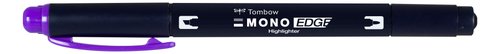 TOMBOW - MARCADOR FLUOR MONO EDGE DOBLE PUNTA MORADO (Ref.WA-TC97)