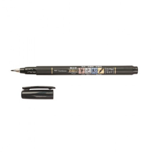 TOMBOW - ROTULADOR BASE AGUA PUNTA ELÁSTICA BLANDA NEGRO (Ref.WS-BS-1P)