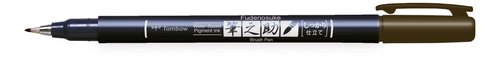 TOMBOW - ROTULADOR CALIGRAFIA FUDENOSUKE PUNTA DURA MARRON (Ref.WS-BH31)