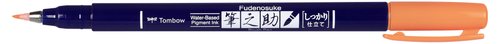 TOMBOW - ROTULADOR CALIGRAFIA FUDENOSUKE PUNTA DURA NARANJA NEON (Ref.WS-BH93)