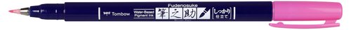 TOMBOW - ROTULADOR CALIGRAFIA FUDENOSUKE PUNTA DURA ROSA NEON (Ref.WS-BH90)