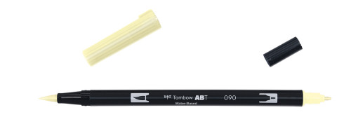 TOMBOW - ROTULADOR DOBLE PUNTA PINCEL AMARILLO BEBE (Ref.ABT-090)