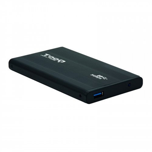 TOOQ - caja para disco duro externo 2.5" Caja de disco duro (HDD) Negro (Ref.TQE-2524B)