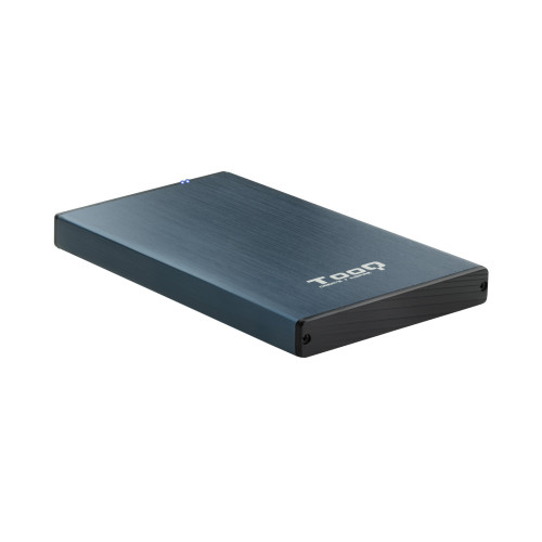 TOOQ - caja para disco duro externo Caja de disco duro (HDD) Negro, Marina 2.5" (Ref.TQE-2527PB)