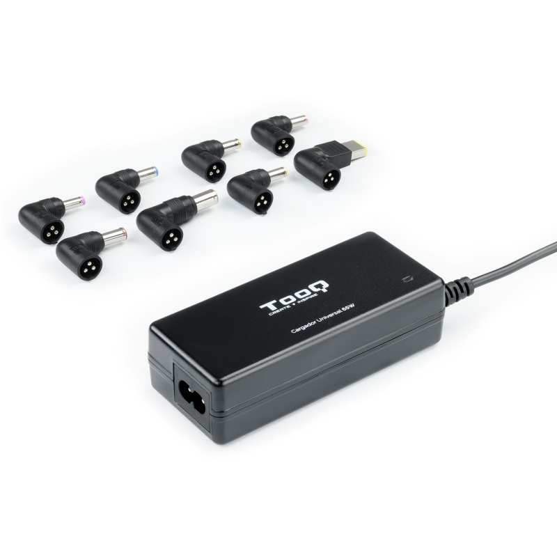 TOOQ - adaptador e inversor de corriente Interior 65 W Negro (Ref.TQLC-65BS02AT)
