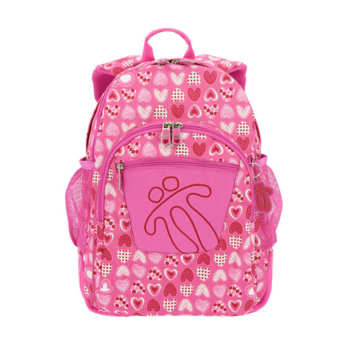 TOTTO - MOCHILA CRAYOLES REFUERZO CAUCHO+BOLSILLOS ROSA/CORAZONES (Ref.MA04ECO029-1710N-1I3)