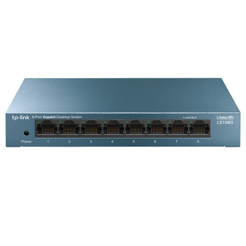 TP-LINK - No administrado Gigabit Ethernet (10/100/1000) Azul (Ref.LS108G)