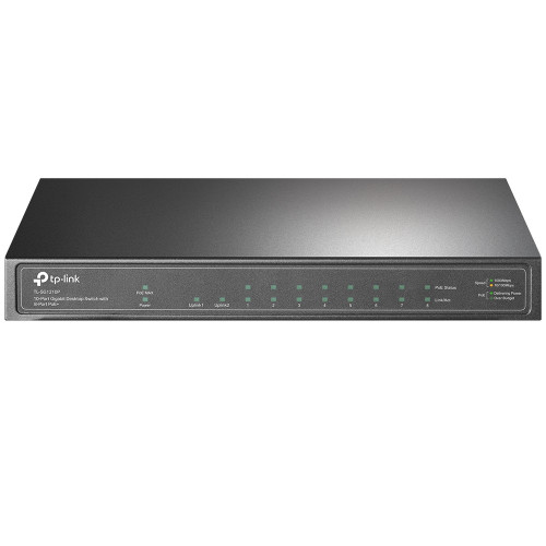 TP-LINK - Gigabit Ethernet (10/100/1000) Gris Energía sobre Ethernet (PoE) (Ref.TL-SG1210P)