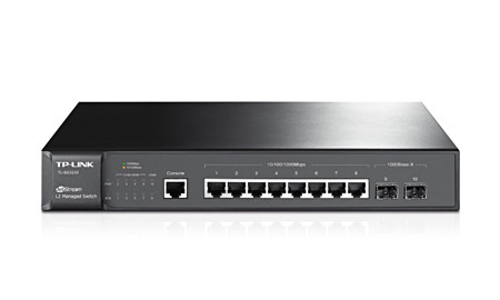 TP-LINK - Gestionado L2 Gigabit Ethernet (10/100/1000) Energía sobre Ethernet (PoE) Negro (Ref.TL-SG3210)