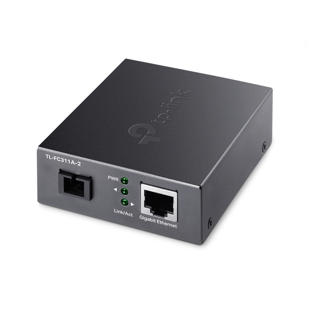 TP-LINK - convertidor de medio 1000 Mbit/s Negro (Ref.TL-FC311A-2)