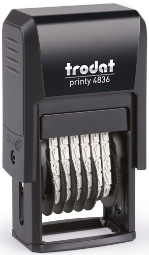 TRODAT - NUMERADOR ent.AUT. PRINTY (3.8 mm. 6 bandas) (Ref.4836)