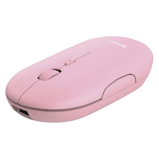 TRUST - Puck ratón Ambidextro RF inalámbrica + Bluetooth Óptico 1600 DPI (Ref.24125)