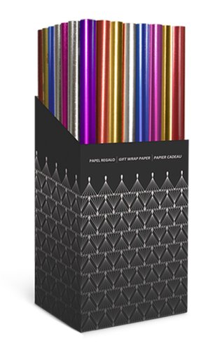 TV - PAPEL de REGALO ROLLO 0,7x1,5 m (CAJA de 60) GOFRADO LISO (Ref.CRG0407015015)