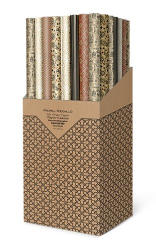 TV - PAPEL de REGALO ROLLO 0,7x1,5 m (CAJA de 60) KRAFT RECICLADO ECO (Ref.CRR9307015015)