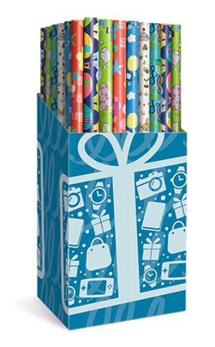 TV - PAPEL de REGALO ROLLO 0,7x2 m (CAJA de 60) INFANTIL (Ref.CRW3107020015)