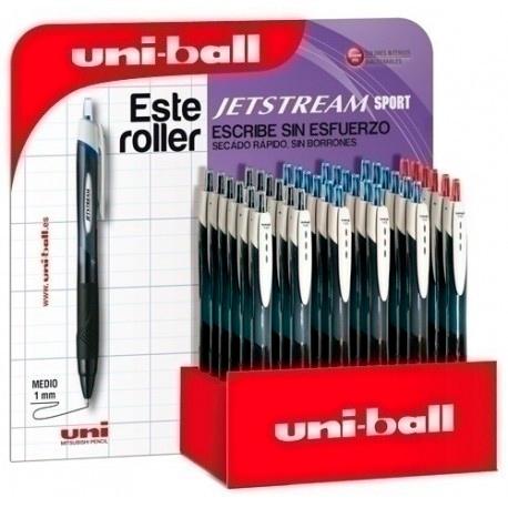 UNI-BALL - UNIBALL EXPOSITOR ROLLERBALL JETSTREAM SPORT SXN-150 RETRÁCTIL ROJO-NEGRO-AZUL -36U- (Ref.182634707)