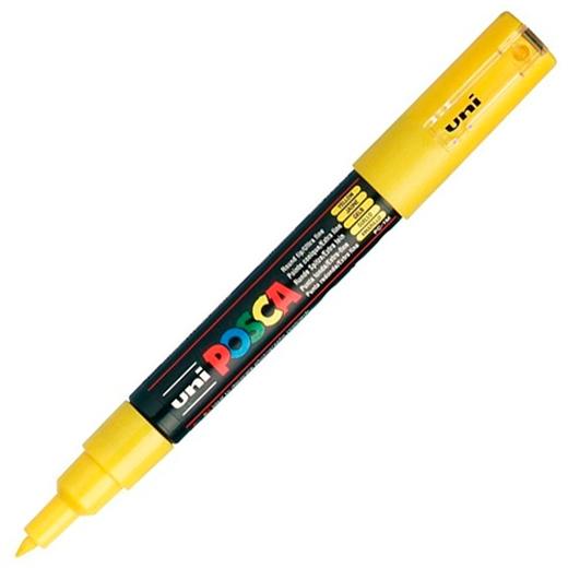 UNI-BALL - UNIBALL MARCADOR POSCA PC-1M NO PERMANENTE PUNTA FINA 0.7MM AMARILLO SOL (Ref.265058000)