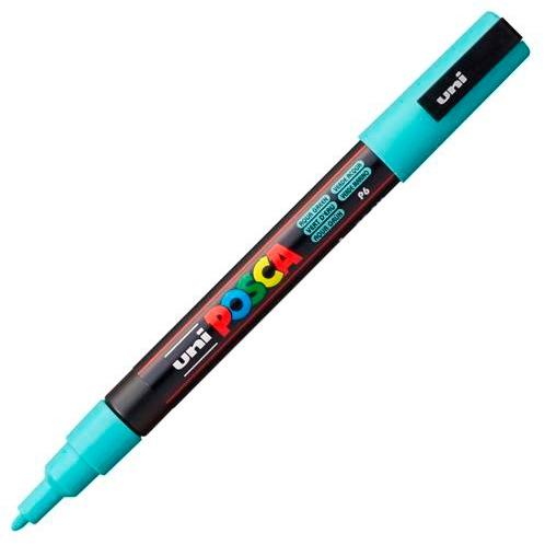 UNI-BALL - UNIBALL MARCADOR POSCA PC-3M PUNTA CÓNICA 0,9 - 1,3 MM VERDE MARINO (Ref.263871000)