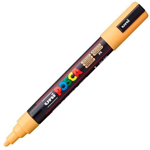 UNI-BALL - UNIBALL MARCADOR POSCA PC-5M NO PERMANENTE PUNTA FORMA DE BALA 1,8 - 2,5 MM ALBARICOQUE (Ref.264523000)