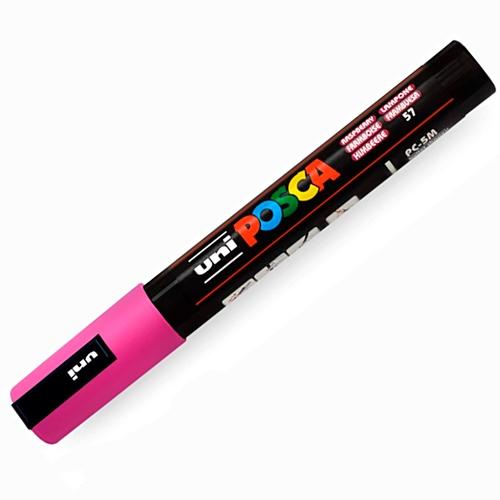 UNI-BALL - UNIBALL MARCADOR POSCA PC-5M NO PERMANENTE PUNTA FORMA DE BALA 1,8 - 2,5 MM FRAMBUESA (Ref.262592000)