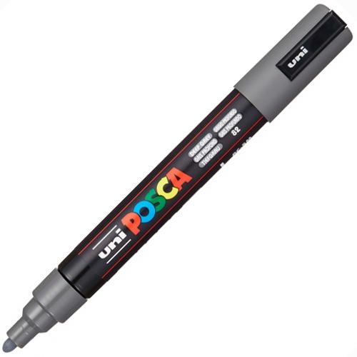 UNI-BALL - UNIBALL MARCADOR POSCA PC-5M NO PERMANENTE PUNTA FORMA DE BALA 1,8 - 2,5 MM GRIS PROFUNDO (Ref.262535000)