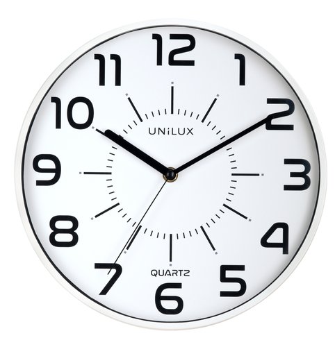 UNILUX - RELOJ PARED POP BLANCO 28 cm Ø (Ref.400094282)
