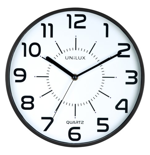 UNILUX - RELOJ PARED POP NEGRO 28 cm Ø (Ref.400094281)