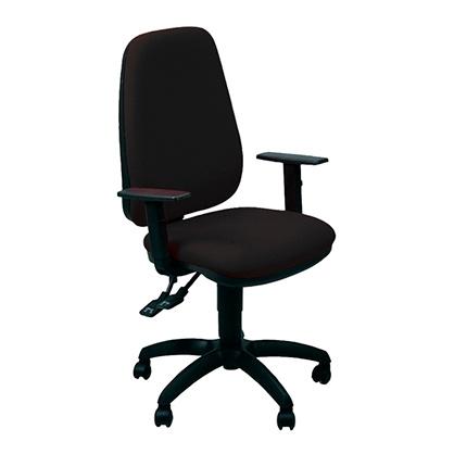 UNISIT - SILLA ADMINISTRATIVA SINCRO TETE REPOSABRAZOS AJUSTABLES NEGRA (Ref.TETE/EN)