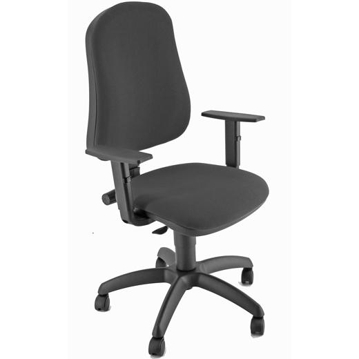 UNISIT - SILLA OPERATIVA VOLGA SIMPEL NEGRA REPOSABRAZOS AJUSTABLES (Ref.SICP/BRF/EN)
