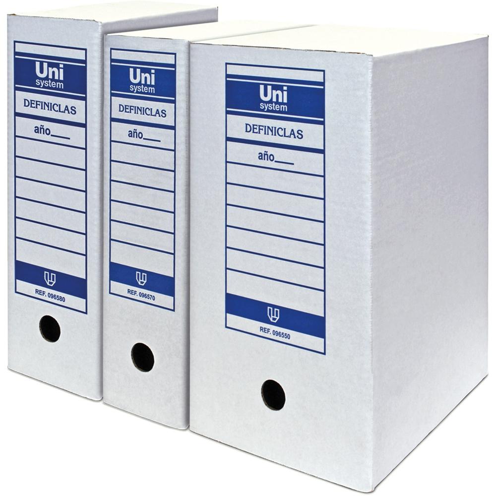 UNISYSTEM - DEFINICLAS ARCHIVO DEFINITIVO CARTON DOBLE FOLIO -50U- (Ref.96550)