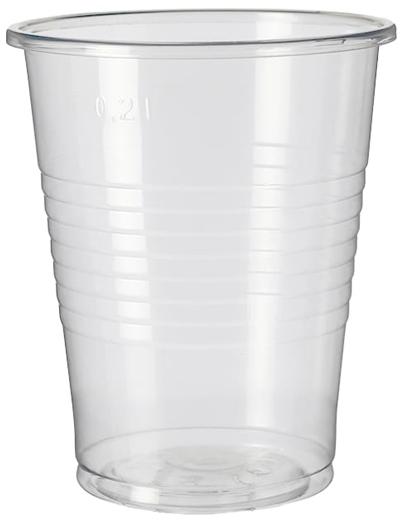 VASO AGUA PP TRANSPARENTE -PAQUETE 100U- (Ref.35261)