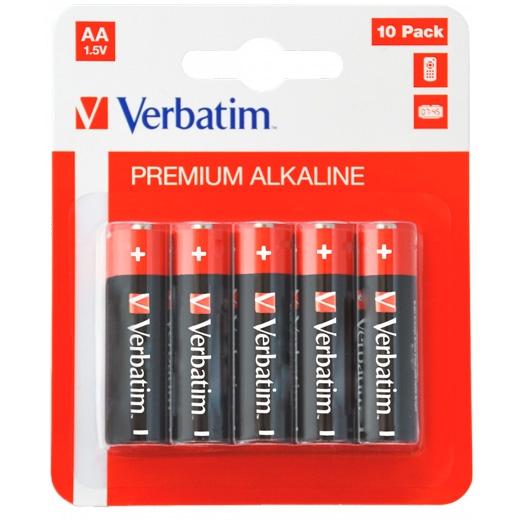 VERBATIM - PILAS ALCALINAS AA - LR6 - PACK 10 UDS (Ref.49875)
