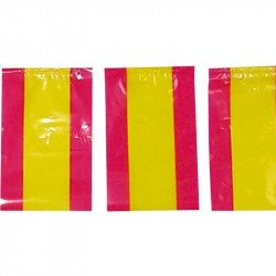 VERBENERA - BANDERAS PLASTICO ESPAÑOLA B-50 MTS (dos tiras de 25 metros) (Ref.60039)