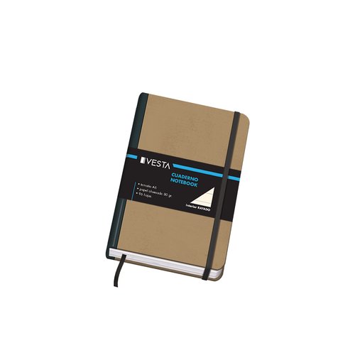 VESTA - CUADERNO DOHE NATURE A6 96h 80gr. HORIZONTAL con GOMA (Ref.10641)