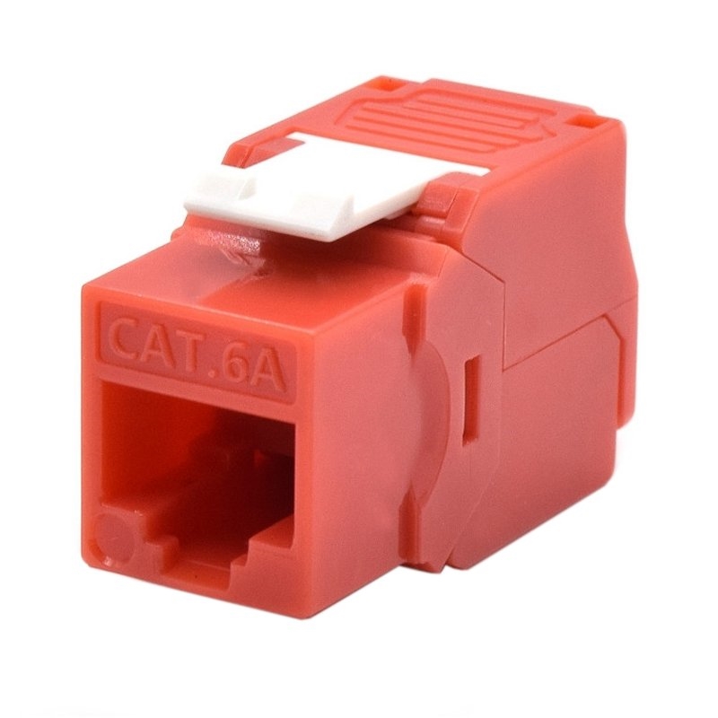 WP - Keystone Cat. 6a UTP RJ45/Hembra Rojo (Ref.C-KEY-6AUP-TL/R)