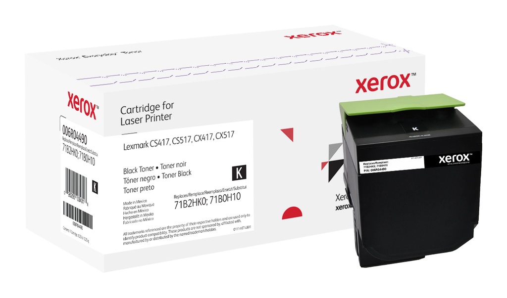 XEROX - TONER NEGRO CS417, CS517, CX417, CX517 (71B2HK0; 71B0H10) (Ref.006R04490)