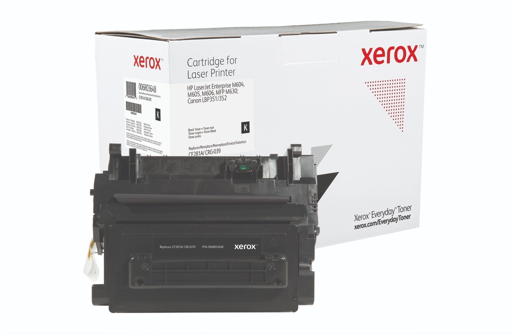 XEROX - TONER NEGRO PARA HP LASERJET ENTERPRISE M604, M605, M606, M625, M630 SERIES (CF281A) (Ref.006R03648)