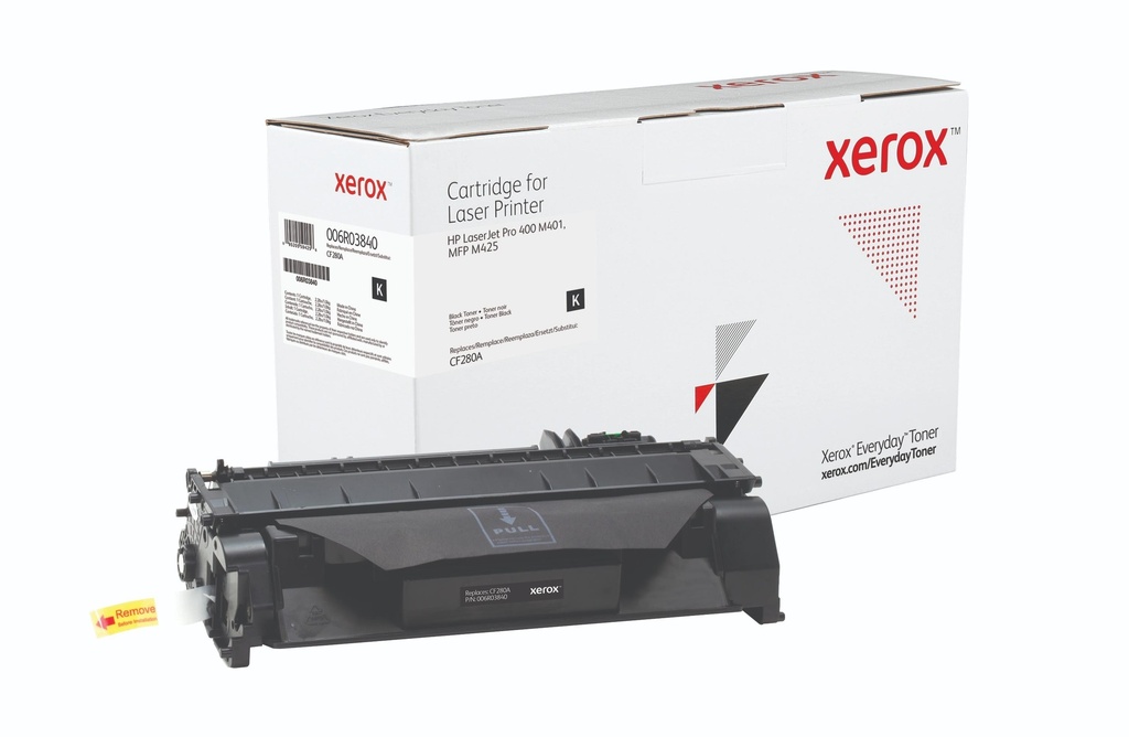 XEROX - TONER NEGRO PARA HP LJ M401, M425 SERIES CAPACIDAD STANDARD 80A (CF280A) (Ref.006R03840)