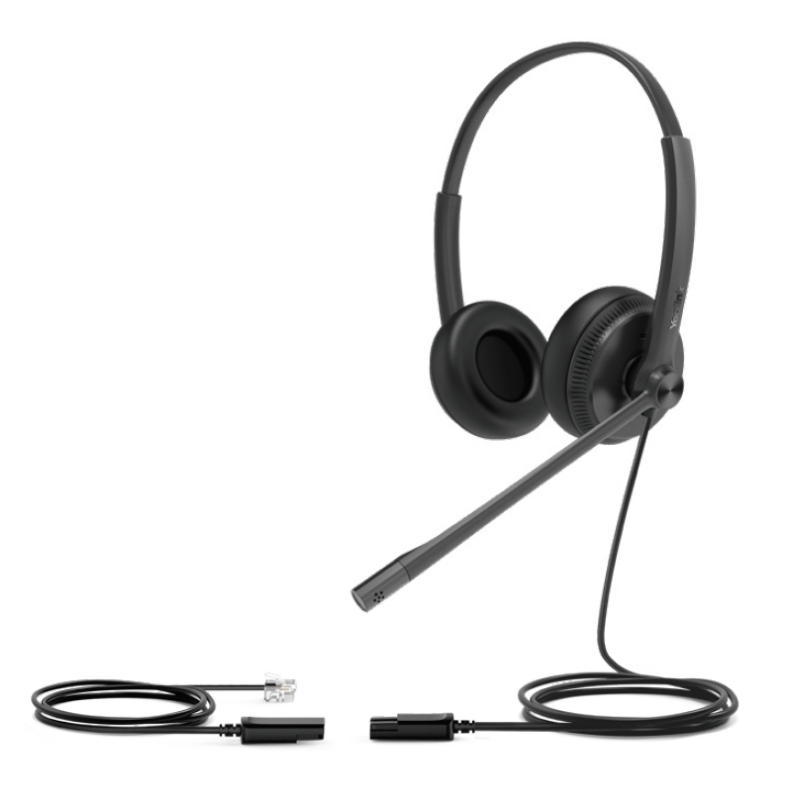 YEALINK - Auriculares biaurales cable RJ (Ref.YHS34 Dual)