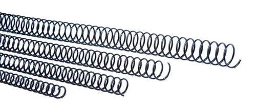 YOSAN - ESPIRAL METALICA paso 56 (4:1") NEGRO 34 mm CAJA de 25 (Ref.3034E2N34)