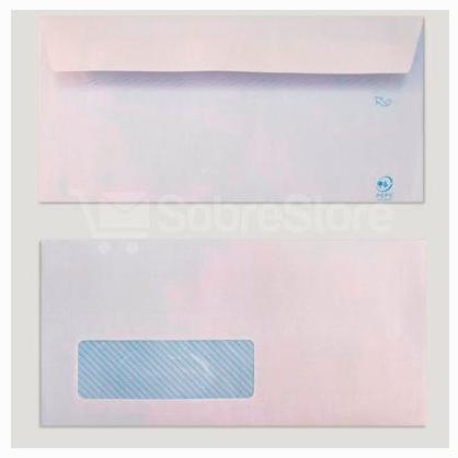 YOSAN - SOBRE OFFSET 90GR 115X225 BLANCO TIRA AUTOADHESIVA Y CON VENTANA IZQUIERDA -500U- (Ref.877S1122VI/500)