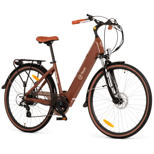 YOUIN - YOURIDE VIENA - PASEO - RUEDA 28” - BATERIA INTEGRADA Y EXTRAIBLE - OCRE (Ref.BK2128O)
