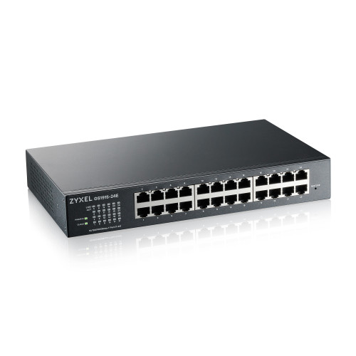 ZYXEL - GS1915-24E, 24-PORT GBE SMART HYBRID MODE SWITCH, STANDALONE O NEBULAFLEX CLOUD, RACKMOUNT AND DESKTOP, SIN VENTILADOR. () (Ref.GS1915-24E-EU0101F)