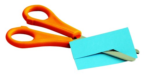 FAIBO - Tijeras escolares 13 cm Naranja Zurdos (Ref.TE13Z)